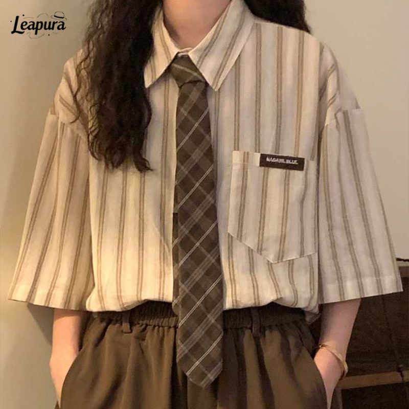 เนคไทแฟชั่นสำเร็จรูปนักเรียนJKวินเทจสไตล์ญี่ปุ่นเครื่องประดับสำหรับผู้ชายและผู้หญิง❤️Leapura - รูปที่ 3