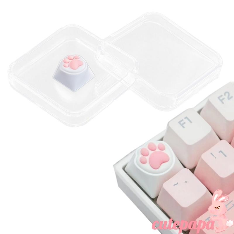 Cutep ABS และ Soft Silicone Keycap Cat Cat Bottom Mechanical Keyboard Keycaps Test