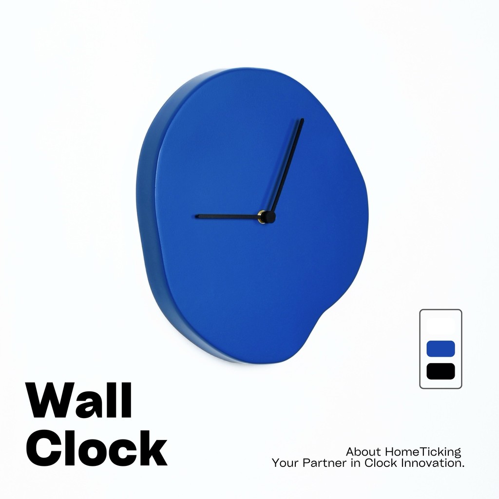 Ins Style Klein Blue Advanced Household Wall Clock Simple Art Creative Household Wall Clock