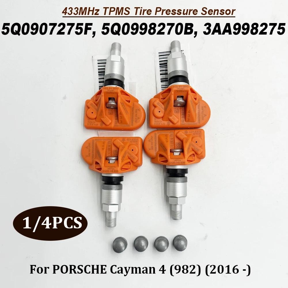1/4ชิ้น 5Q0907275เอฟ 5คิว0907275 TPMS 433Mhz ความดันยาง Monitor Sensor 5Q0907275บี 3AA998275 5Q09982