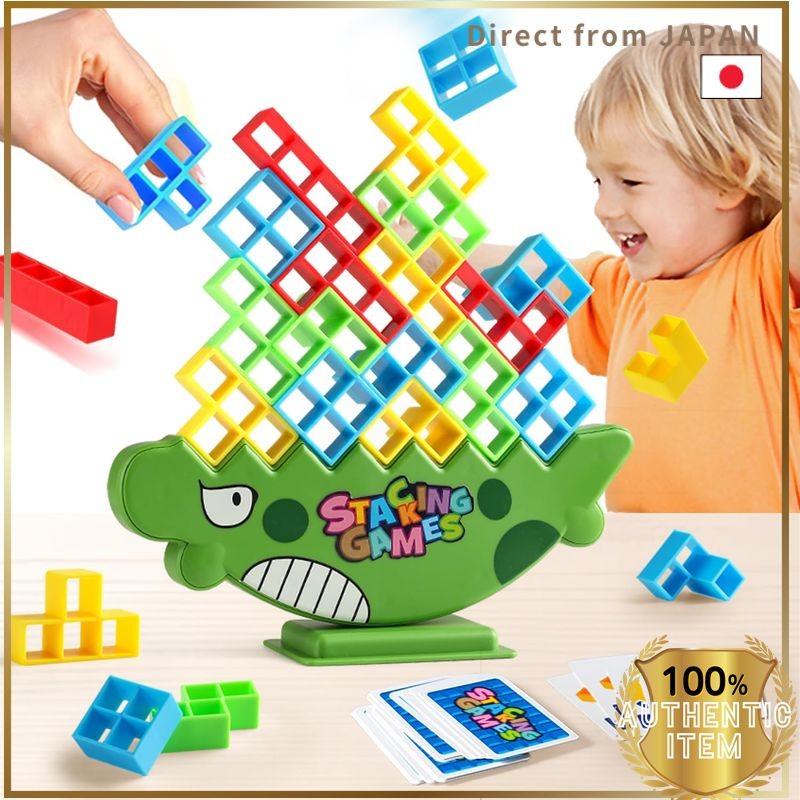 JUYEE Educational Toy 3D Blocks Balance Game Balance Tower Puzzle Competitive Game Building Blocks F