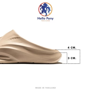 Hello Pony รุ่น MHM4009 รองเท้าแตะ รองเท้าแตะแบบสวมรองเท้าผู้ชาย เบา ใส่สบาย กันลื่น กันน้ำ พื้นนุ่ม EVA Size 40-45