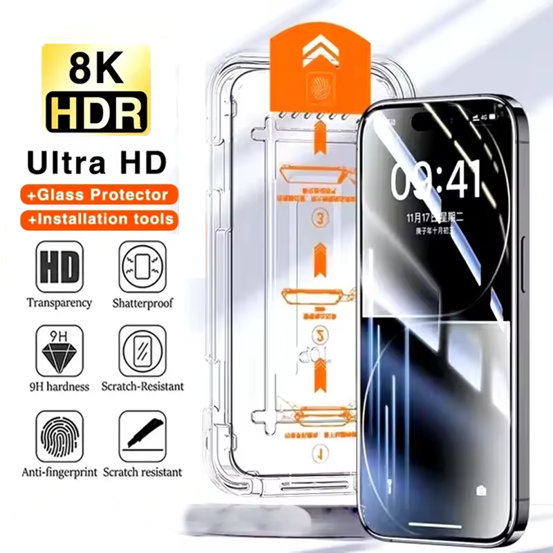 ฝุ่นติดตั้งฟรี HD กระจกนิรภัยสําหรับ VIVO V50 V40 Lite V29e V27e V25 V25e V23e V21 V21e V20 4G 5G