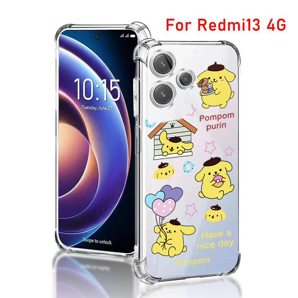 เคสลายการ์ตูน น่ารัก เคส สำหรับ Redmi 13 4G/Redmi13 Redmi13C Redmi12C เคสกันกระแทก เคสนิ่ม  TP 029