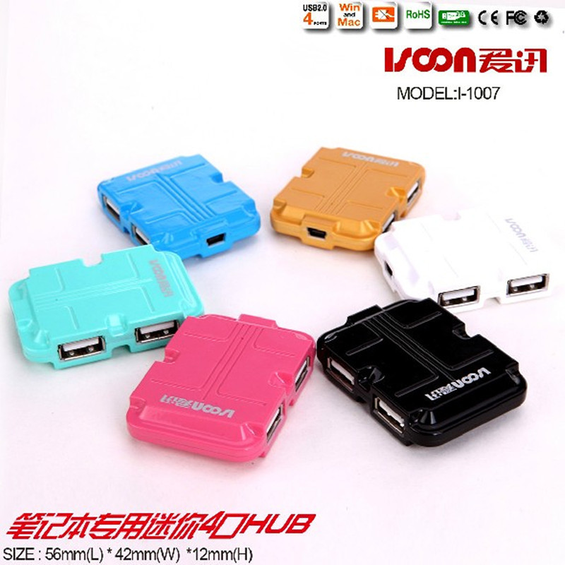 Punada I-1007 USB2.0 HUB 4-Port USB Extension HUB สามารถนํา U Disk 1T Mobile Hard Disk