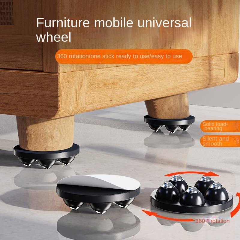 Movable Pulley Table Mats Height Increasing Table Sofa and Tea Table Base Cushion Furniture Mute Sma