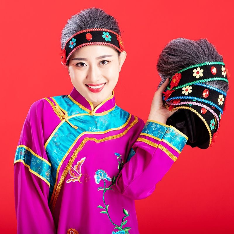 สื่อยาย Headwear หมวกสื่อยายนหมวกยายยายยายยายนประสิทธิภาพ Headwear วิกผมผมตลกยินดีต้อนรับ Props S3Gf