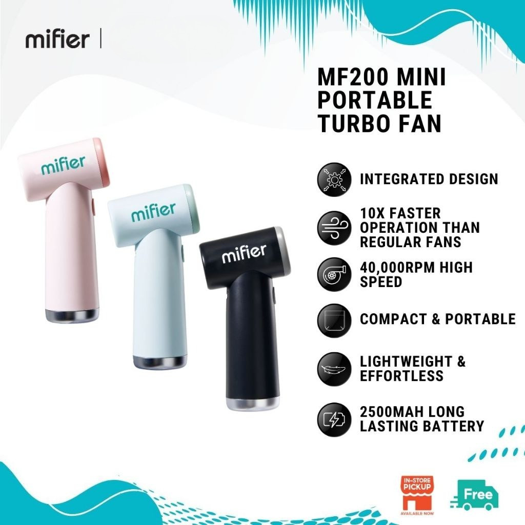 Mifier MF200 Turbo Mini Jet Fan พัดลมมือถือแบบพกพา Bladeless Mini Fan