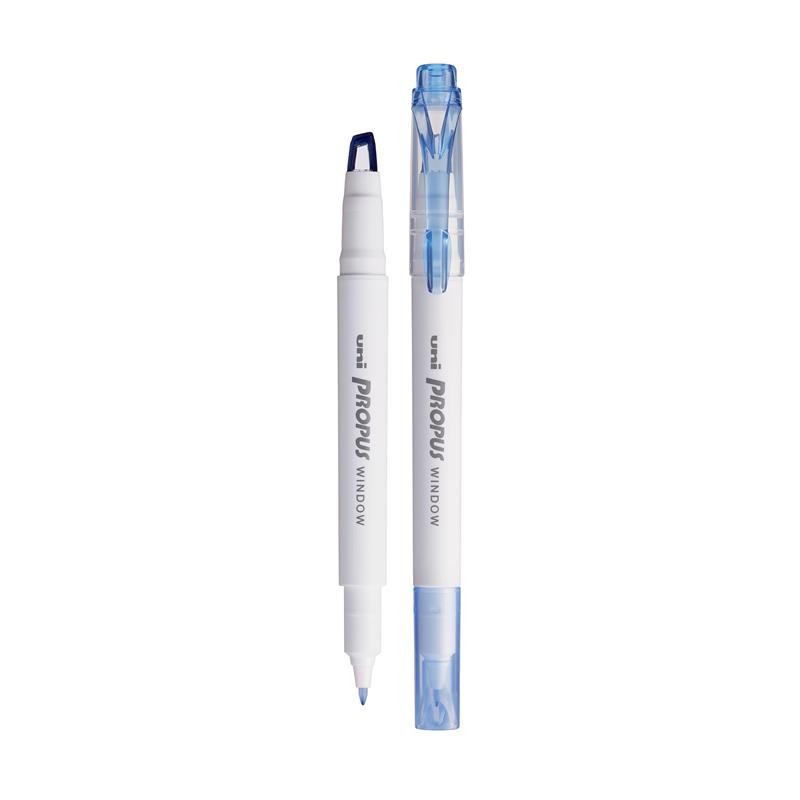 ปากกาเน้นข้อความ 2หัว ฟ้าสโม้ค ยูนิ PROPUS PUS-103T