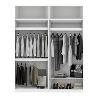 Koncept Furniture ตู้เสื้อผ้าขนาด 200 ซม. รุ่น Blox Fit in สีขาว แบรนด์ KONCEPT FURNITURE