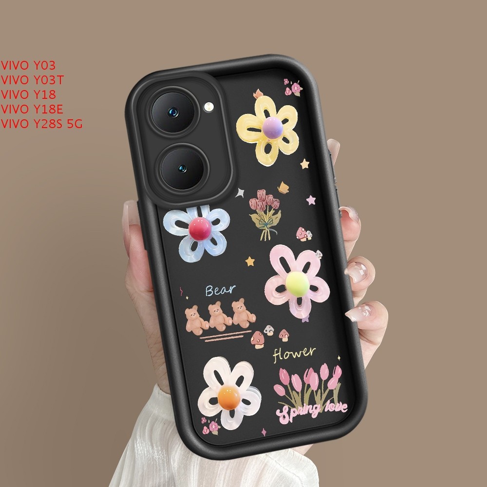 VIVO Y03 Y03T Y18 Y18E Y28S 5G เคส Cute เคสวีโว่ เคสโทรศัพท์ TY T20627