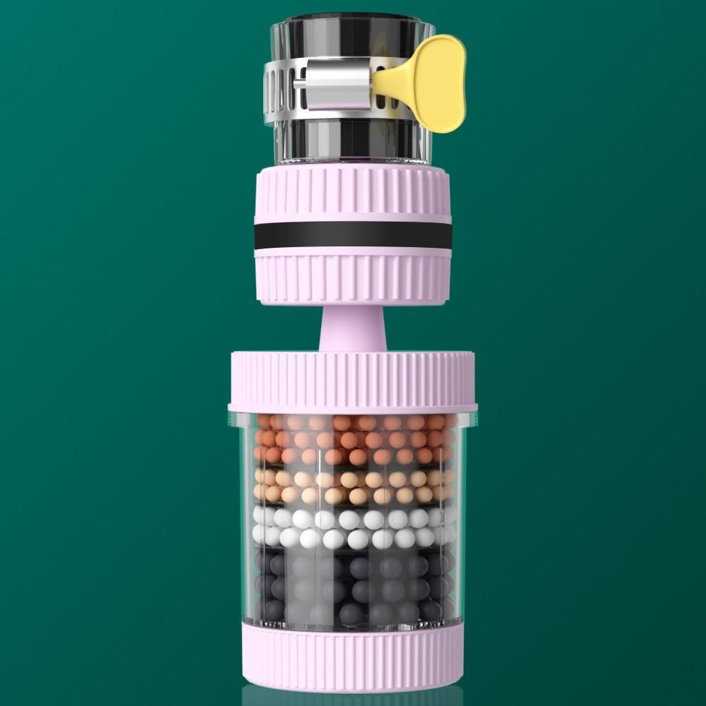 【ซื้อ 1 แถม 1】หัวกรองน้ำก๊อกน้ำ 6 ชั้น หมุนได้ 360 องศา กรองสิ่งปน  รวมหัวสปริงเกลอร์ ง่ายต่อการติดตั้ง ใช้งานสะดวก - รูปที่ 6