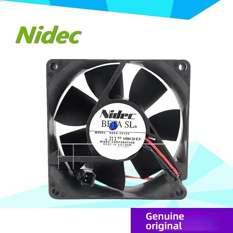 D08A-24TS2 ของแท้ Nidec 8025 DC24V 0.23 Axial Inverter Fan