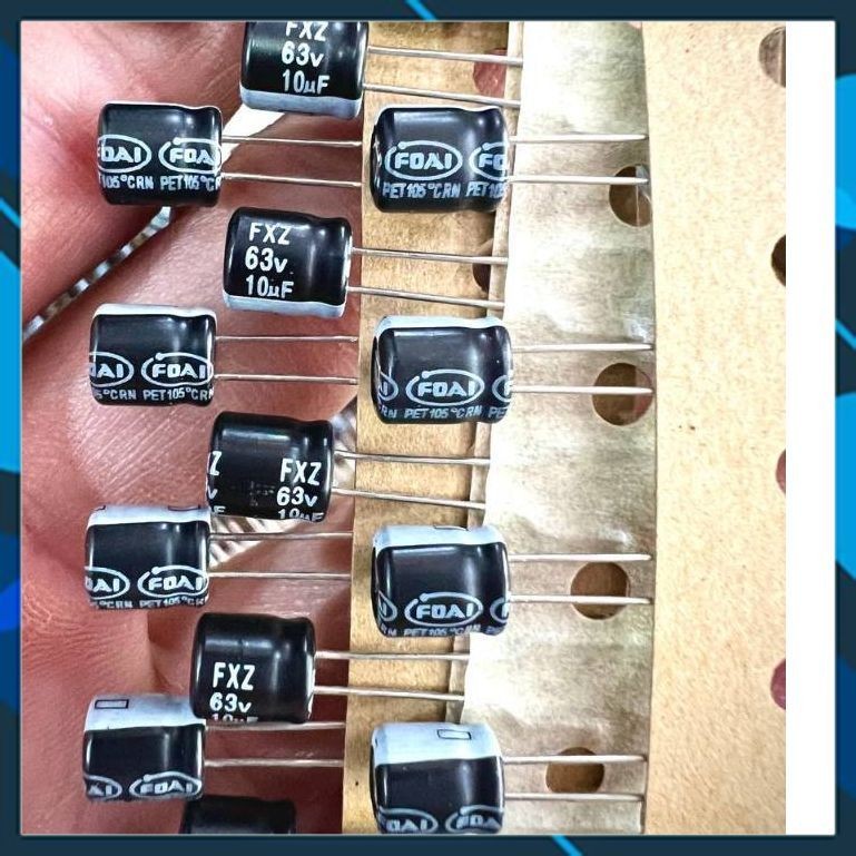[ 500 ชิ้น ] CAPACITOR 10UF 10UF60V 60V10UF ยี่ห้อ F-OAI (5x7mm)