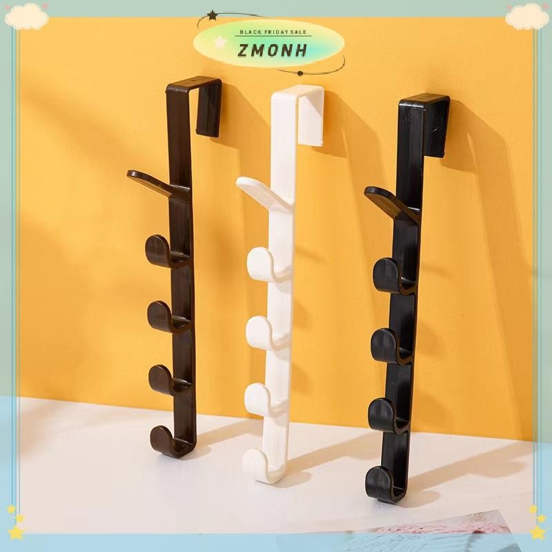 Null Fivesegment ประตู Hook Coat กระเป๋าผ้าเช็ดตัวหมวกผมวงไม่มีรอยต่อผู้ถือบ้านห้องนอนองค์กรจัดเก็บพลาสติก Pure สี Rack null