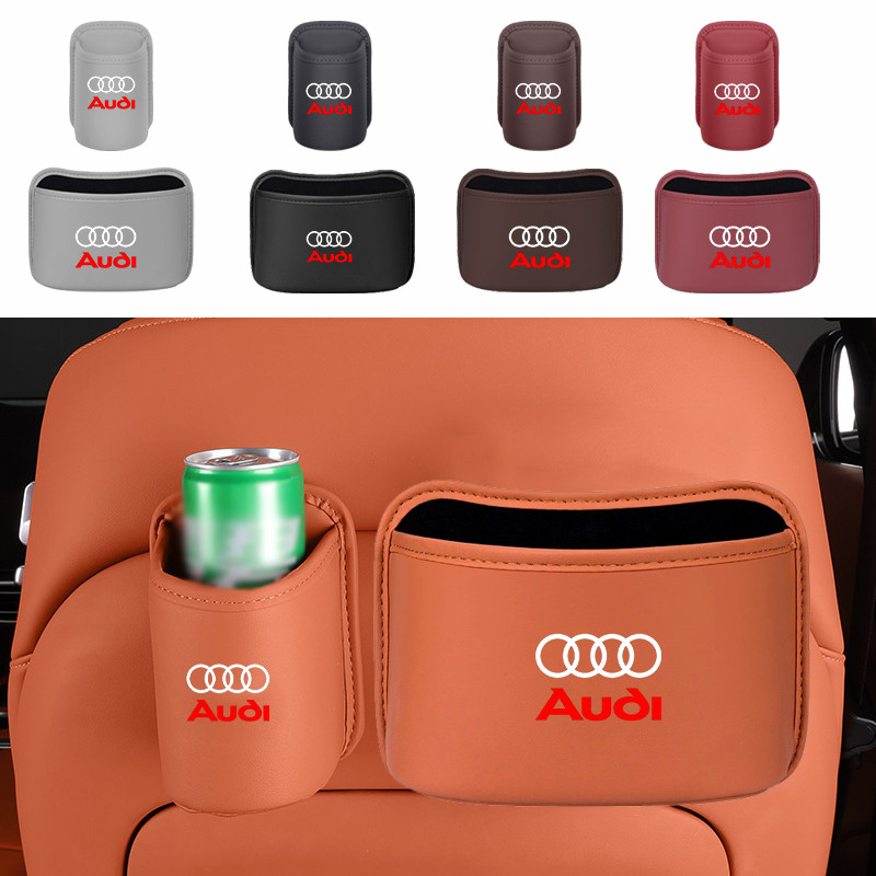Audi รถกล่องเก็บขยะถังแขวนกล่องเก็บกล่องเก็บรถตกแต่งภายในรถสําหรับ Audi A3 8l 8Y A1 Q5 TT mk2 A5 A4 