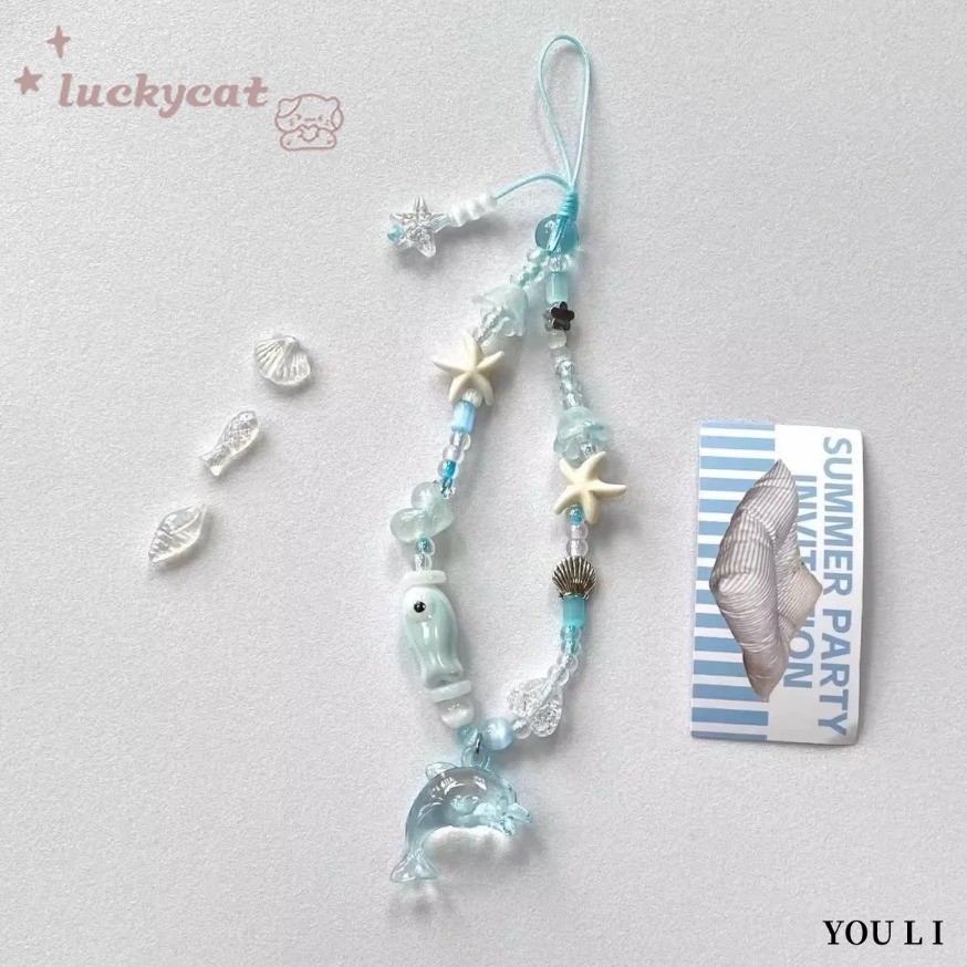 Ins ฤดูร้อนที่สวยงามคริสตัลปลาวาฬ Bling โทรศัพท์ Lanyard โทรศัพท์ขยาย Grip แหวนโทรศัพท์สายรัดข้อมือแบบนุ่ม