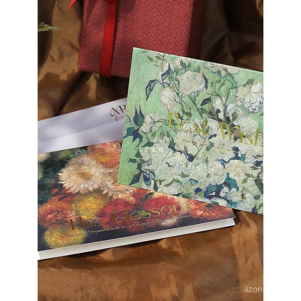 Gilding Art Gift Research Institute ผลงานชิ้นเอกขายส่งรูปแบบยินดี Notebook Art Plant > สไตล์ < การ์ด