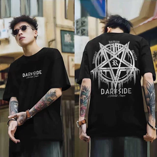 (SOD) เสื้อยืดสีดำขาว เสื้อยืดโอเวอร์ไซส์ สีขาว สีดำ คอกลม สำหรับผู้ชายและผู้หญิง