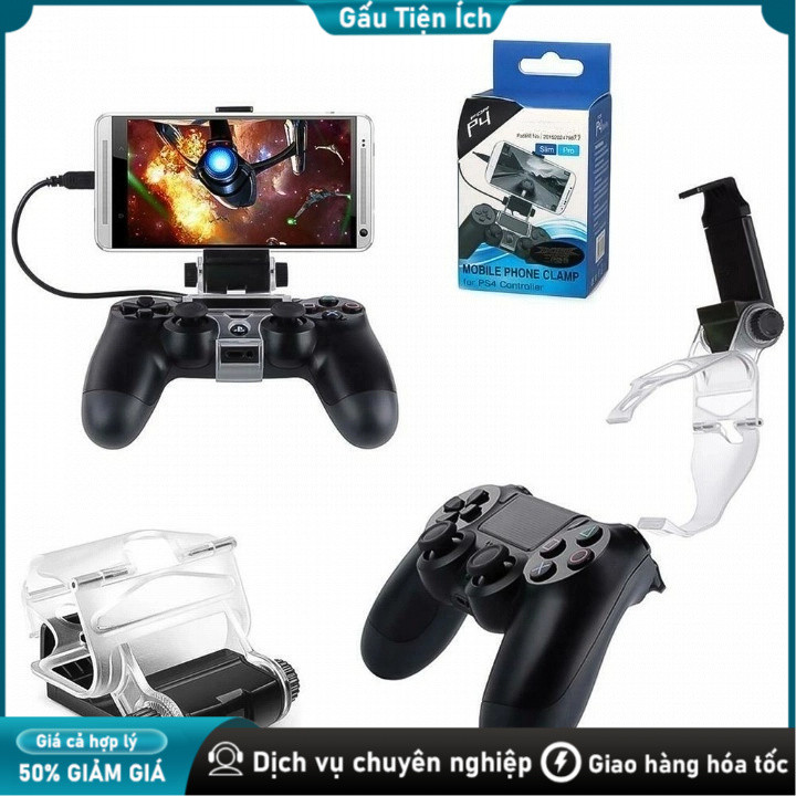 อุปกรณ์เสริมที่วางโทรศัพท์สําหรับคอนโทรลเลอร์ PS4 DualShock 4
