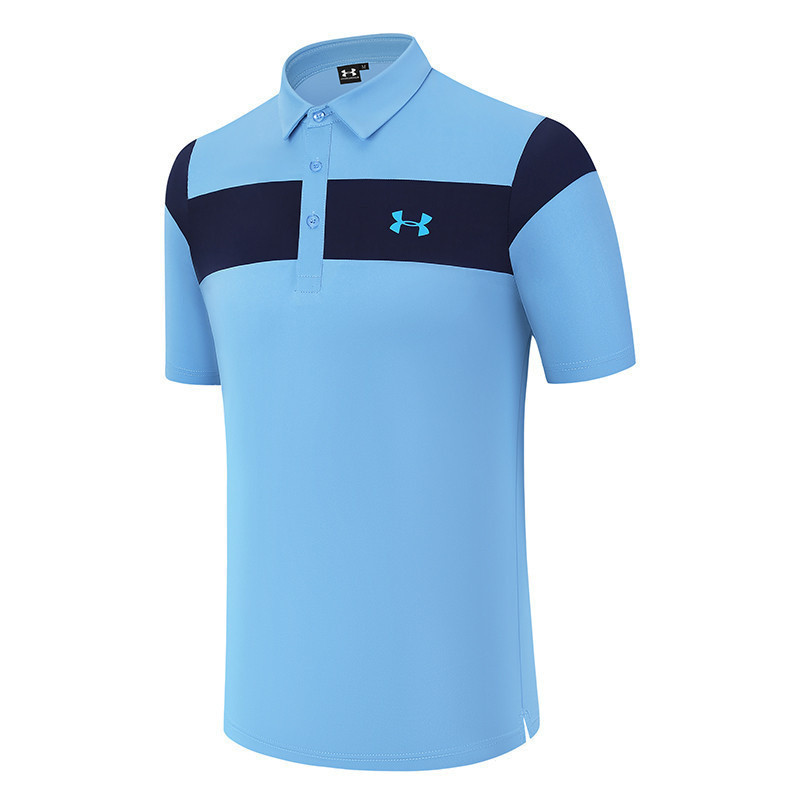 NewU A Golf เสื้อยืดแขนสั้นผู้ชายฤดูร้อนสบายกีฬาเสื้อโปโลเสื้อผ้ากอล์ฟผู้ชาย Quick-Drying Jersey #2401