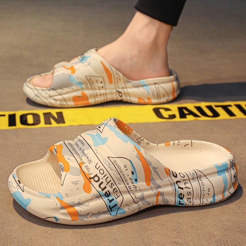 คู่ Clogs ผู้ชายรองเท้าแตะผู้ชายรองเท้าฤดูร้อนใหม่ Fang Man Hoof Thongs แสตมป์ Garden Beach สีดําขนาดใหญ่รองเท้าแตะสําหรับรองเท้าผู้ชาย s57i9s S7OS