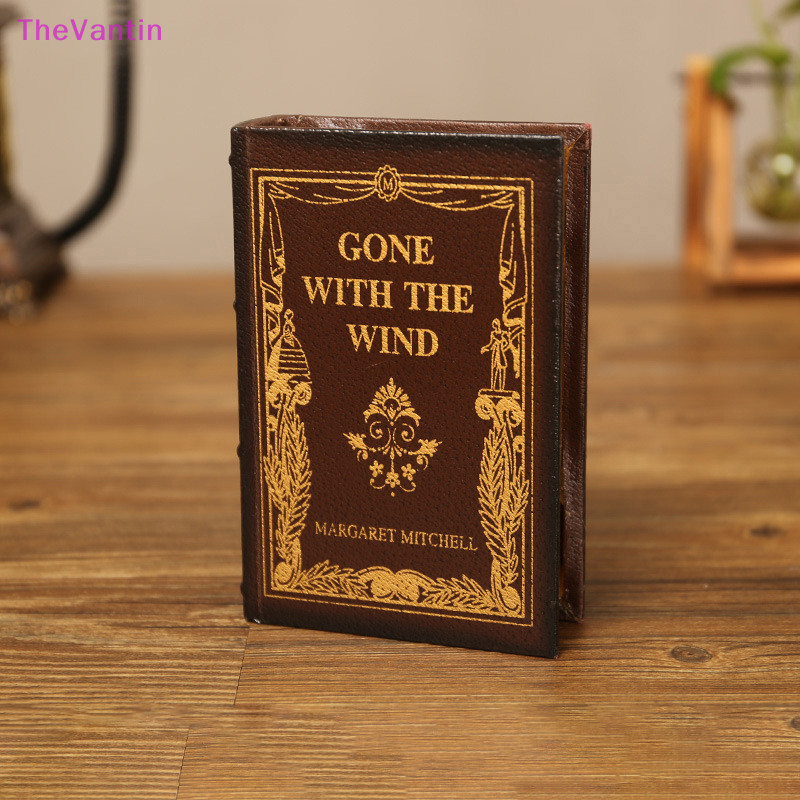 Thevantin จําลองกล่องเก็บหนังสือกระเป๋าความวิตกกังวลชั้นวางหนังสือยุโรป Retro หนังสือปลอมเครื่องประดับตกแต่งสํานักงานหนังสือรุ่น Photo Prop สินค้าดี