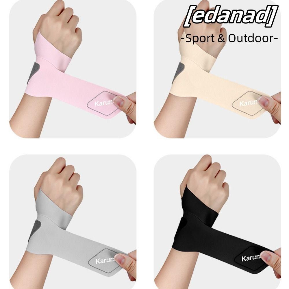 Edanad ปลอกข้อมือ, แพลงข้อมือ Tendonitis Spandex กีฬายามข้อมือ, ปรับด้วยเทปยึดข้อมือบางพิเศษรั้งแบดมินตันบาสเกตบอล