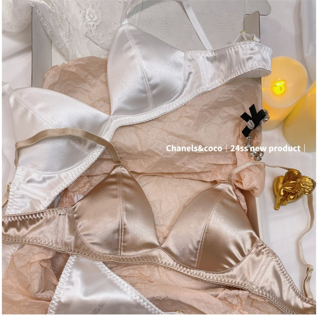 ชุดชั้นในดันทรง ลูกไม้ เซ็กซี่ บางเฉียบ ใส่สบาย ครึ่งคัพ สไตล์ฝรั่งเศส สําหรับผู้หญิง - รูปที่ 4