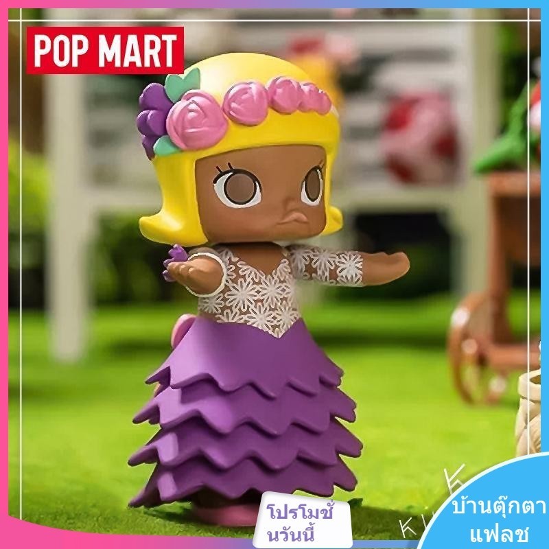 #POP Mart Mystery Box Doll ของแท้ Pop MART Molly Wedding Flower Girl Series Mystery Box Princess Wed