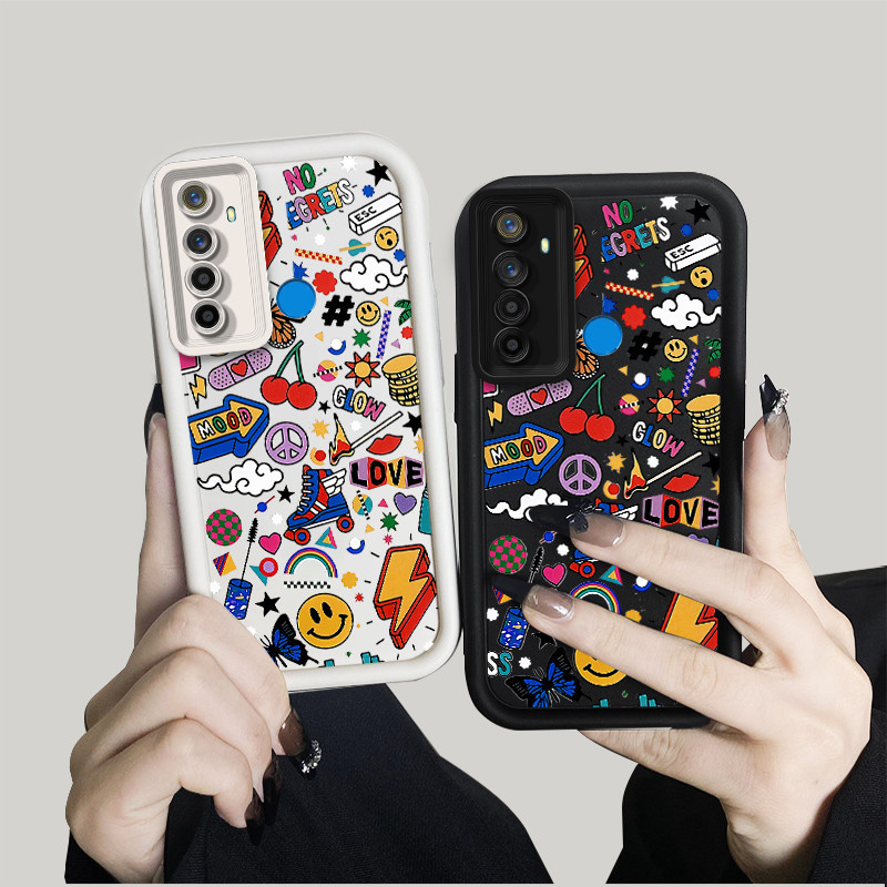 สําหรับRealme 5 5i 5 Pro 6 6s 6i 6 Pro 7 7i c17 7 Pro 8 8s 8i 8 Pro 9 9 Pro plus 9i 10 10s 10 Pro + 4g 5Gเคสโทรศัพท์สุภาพสตรีสไตล์Shock-ทนกันกระแทกทั้งหมดเคสซิลิโคนรวม