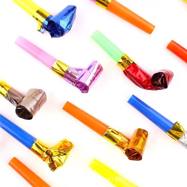 5ชิ้นเด็กงานเลี้ยงวันเกิดของเล่นพรรคเป่าลมพรรคฮอร์นเป่ามังกรนกหวีดเป่า - รูปที่ 2