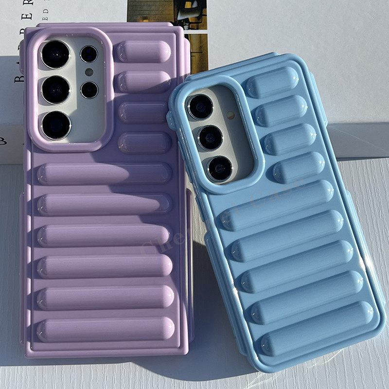 3D แถบแนวนอนนุ่มสําหรับ Samsung S24Ultra S24Plus S24 S23Ultra S23Plus S23FE S25 S25Plus S25Ultra