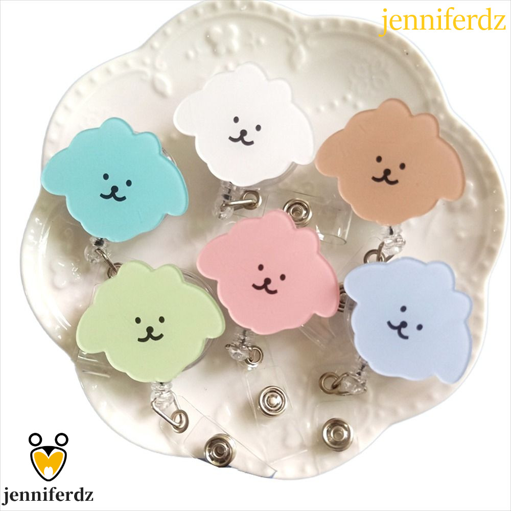 Jenniferdz ป้ายชื่อพยาบาล ลายการ์ตูนสุนัข ดึงง่าย ถอดออกได้