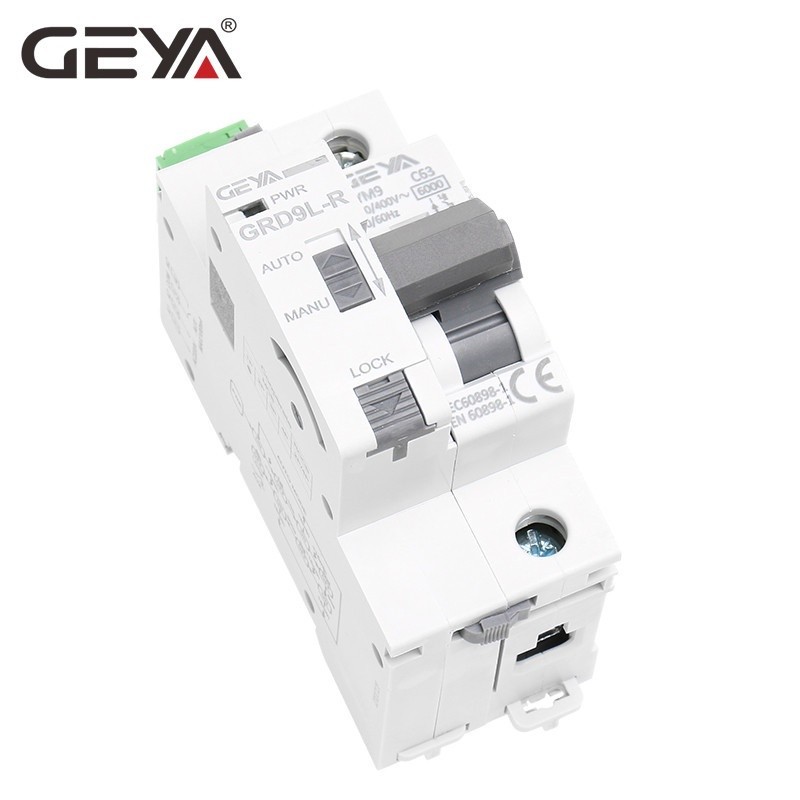 ✻GEYA Din Rail Automatic Recloser with Single Phase Mini Circuit Breaker GRD9L-R GYM9 1P MCB 6KA