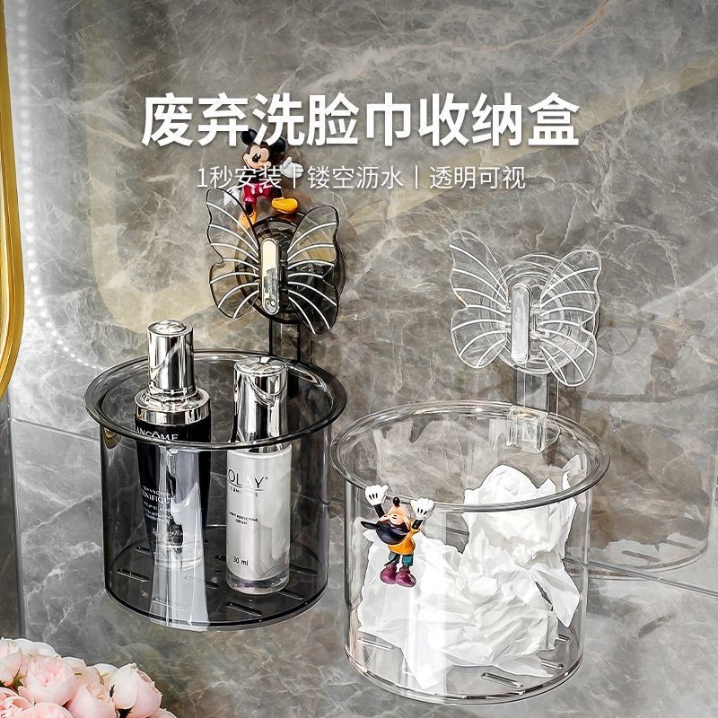 ที่พักทําความสะอาดเครื่องเป่าผมเครื่องเป่าผมแบบใช้แล้วทิ้งกล่องเก็บผ้าขนหนูหน้ารองขยะติดผนังห้องน้ํา