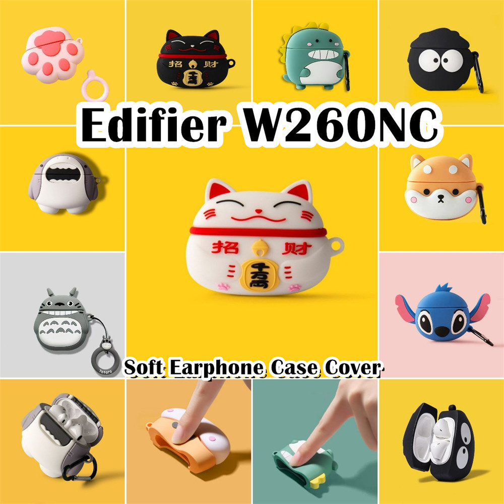 ส่วนลดสําหรับ Edifier W260NC เคสน่ารักการ์ตูนสไตล์ซิลิโคนอ่อนนุ่มเคสหูฟังฝาครอบ NO.1