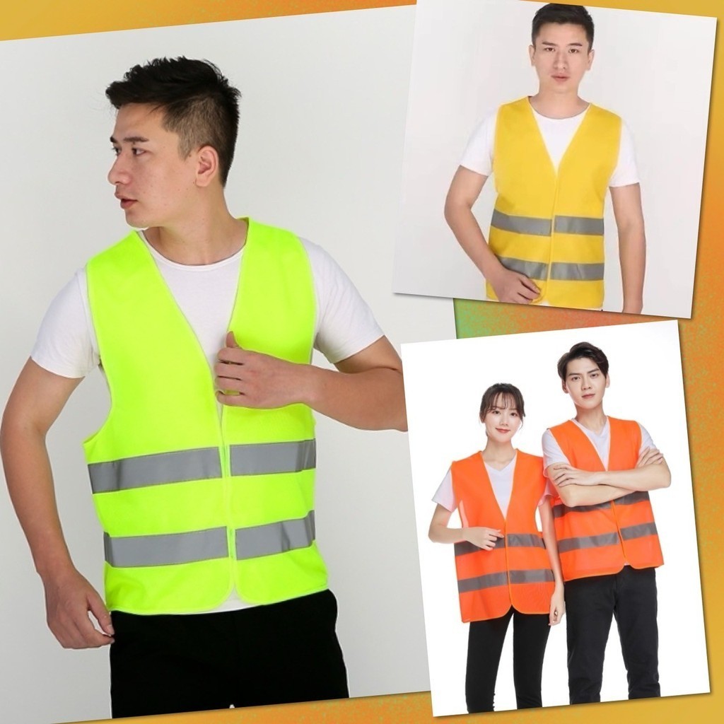 📍 เสื้อสะท้อนแสง เสื้อกัํกสะท้อนแสง เสื้อจราจร งานก่อสร้าง Reflective Safety Vest ความปลอดภัย ทำงาน ออกไซต์งาน 📍