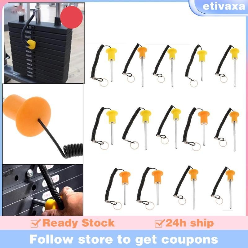 [Etivaxa] หมุดขว้างน้ําหนัก, เครื่องชั่งน้ําหนัก, ตัวเลือกพินล็อค, อุปกรณ์ออกกําลังกายสากล, ที่จับมัลติฟังก์ชั่นที่สะดวกสบาย,