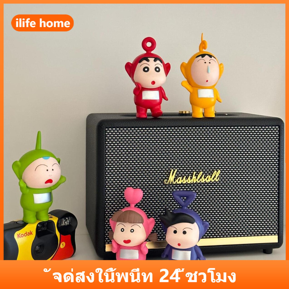 💥 จัดส่งจากประเทศไทย 💥5 ชิ้น/เซ็ต Crayon Shin chan คอสเพลย์ Teletubbies อะนิเมะรูป COD สต็อกรูปตุ๊กตาของเล่นสําหรับของขวัญเด็กคอลเลกชันเครื่องประดับรถบ้าน Gacha เค้กตกแต่ง Masao Boochan