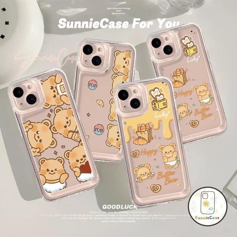 Butter bear คำนับ ตลกดีนะ การ์ตูน นุ่ม เคสOPPO A36 A5 A15 A16 A5s A9 A54 A1K A53 A57 A7 A76 A31 A12 