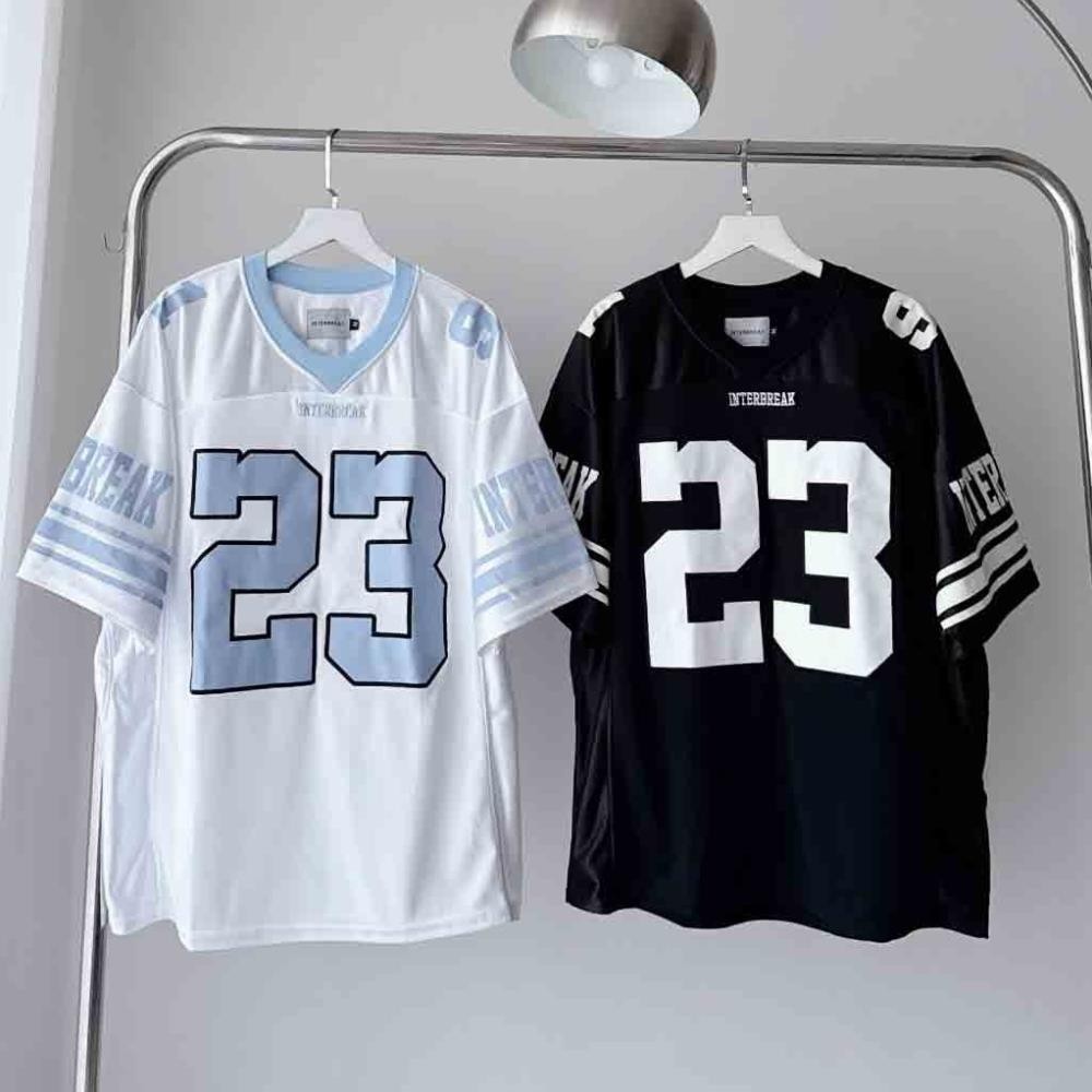 เสื้อกีฬา เบอร์ 23 เสื้อยืด Unisex หลวม HOT TREND 2024 เสื้อยืดผู้ชายและผู้หญิง