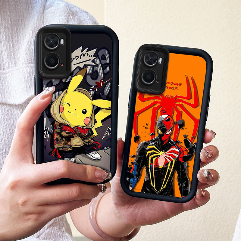 สําหรับ OPPO A76 CPH2375 กรณีกันกระแทกการ์ตูนซิลิโคน TPU ป้องกันเต็มเคสโทรศัพท์สําหรับ OPPO A76 CPH2