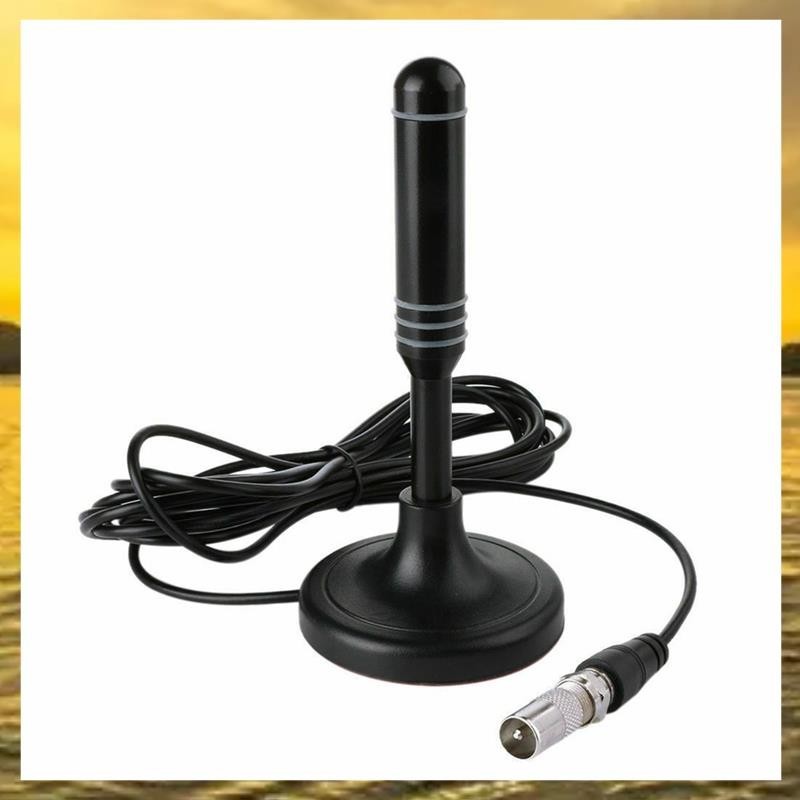 (PTL) 1 ชิ้นดิจิตอล HD Freeview เสาอากาศ HDTV เสาอากาศพลาสติกสีดํากันน้ํากลางแจ้งสําหรับ DVB-T DVB-T