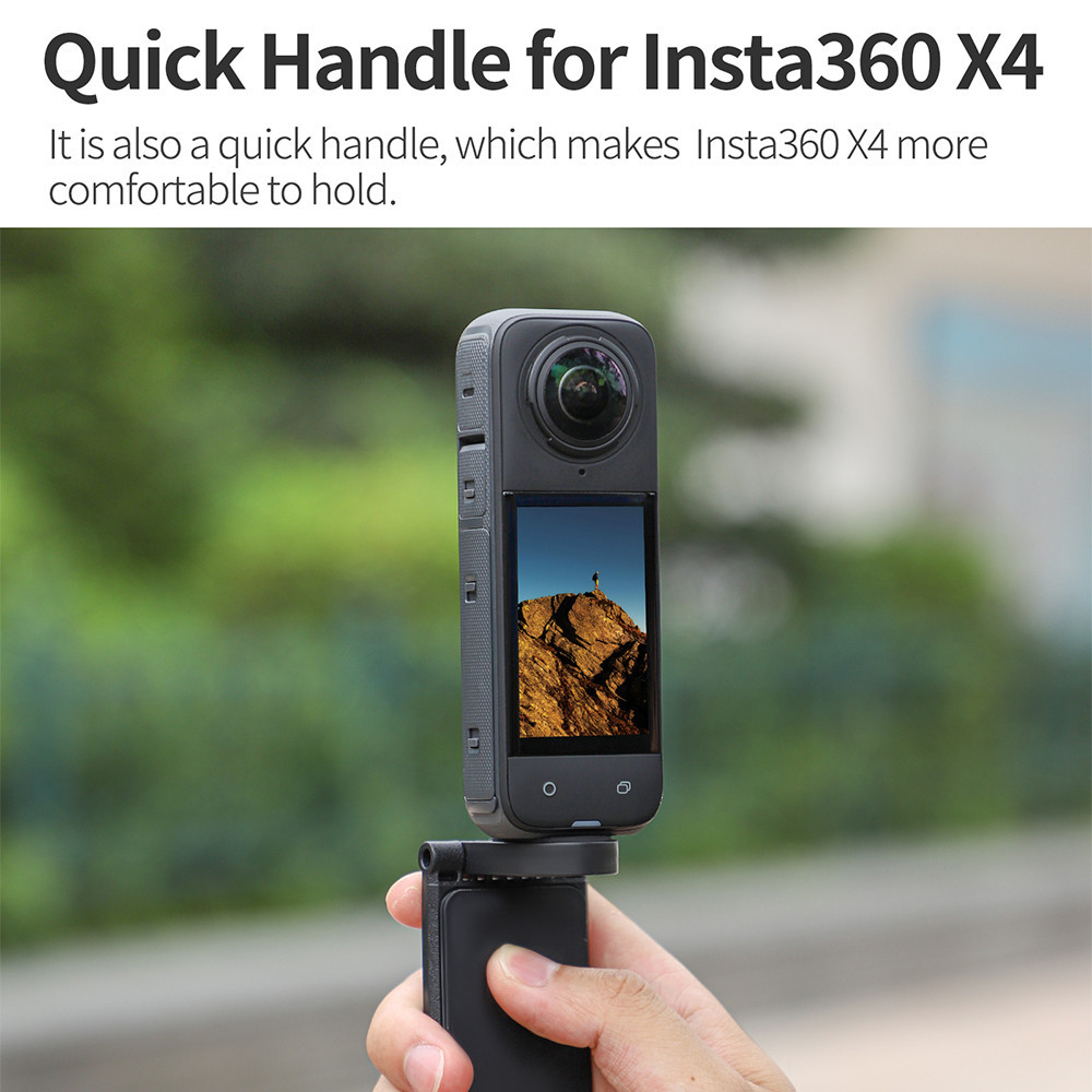 ฐานยึดแบบแม่เหล็กสำหรับ Insta360 X5 X4 ขาตั้งแบบปลดเร็วแบบแม่เหล็ก ขาตั้งเดสก์ท็อปอเนกประสงค์แบบปรับมุมได้สำหรับอุปกรณ์เสริมกล้องกีฬา Insta 360 X5