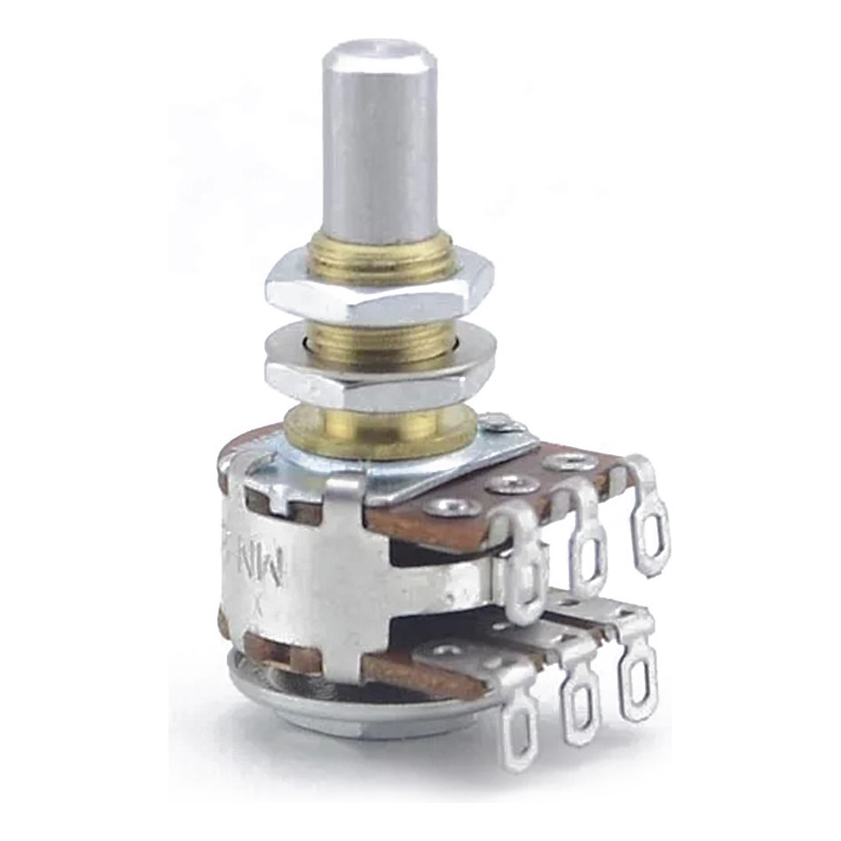 1 ชิ้น MN250K/MN500K ทองเหลือง Bushing Solid Shaft Dual Blend Balance Potentiometer (POT) พร้อม Center Detent MADE ในเกาหลี