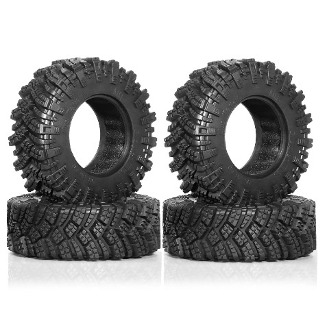 4pcs 98 มม.1.9 "ยางนุ่มยางล้อ Tyre สําหรับ 1/10 RC Crawler รถ Axial SCX10 Pro Capra TRX4 RC4WD D90 Redcat อัพเกรด