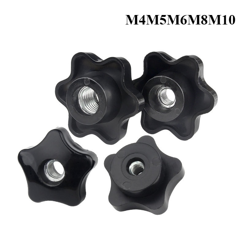 [JCSY] รูระบายอากาศ Five-Pointed Star Hand Screw Nut Torx Bakelite Handle Nut Knob Handle Nut M6M8M10M12