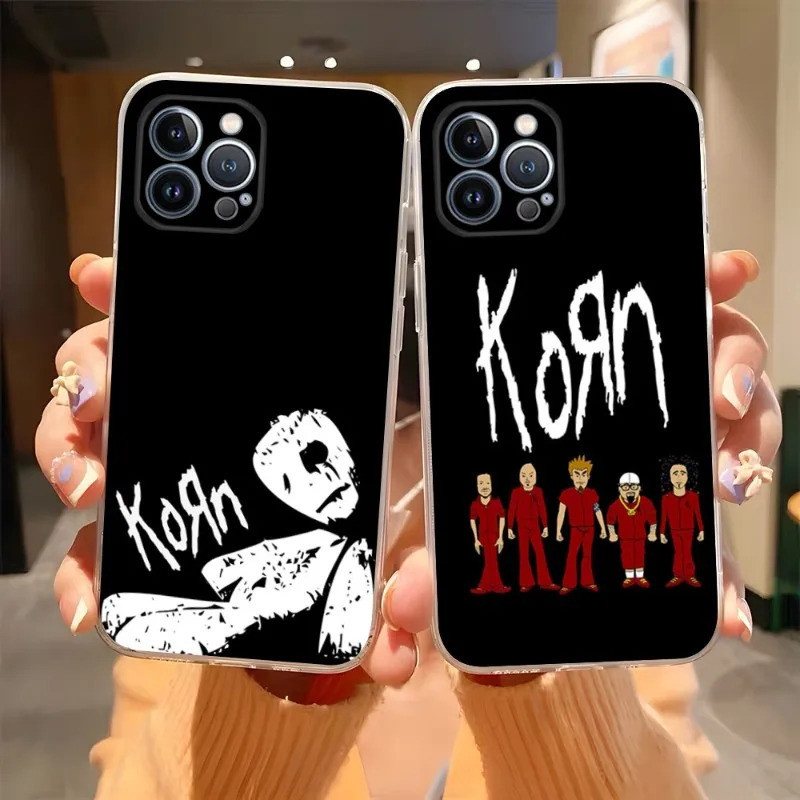 Korn Heavy Jonathan Davisเคสโทรศัพท์โปร่งใสสําหรับIphone 14Pro 11 12 13 Pro Max Mini 6 6s 7 8 Plus X XR XS SE2020 ฝาครอบKz0