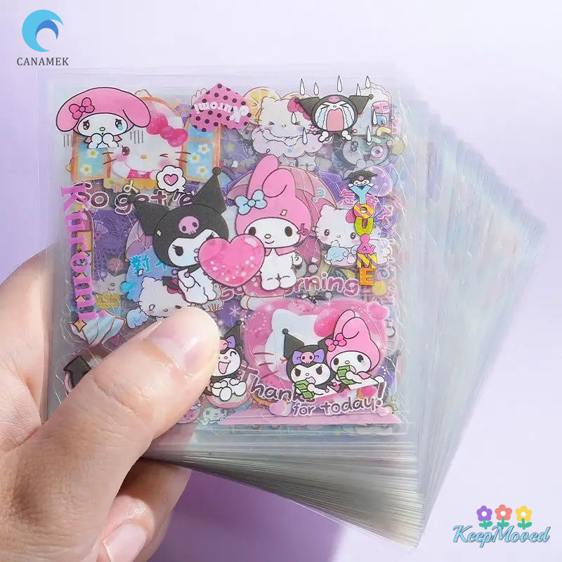 Keepmoved 100Sheepts การ์ตูนน่ารักกันน้ํา PET วัสดุบัญชีมือสติกเกอร์ Creative Kawaii DIY สติกเกอร์ตกแต่งเด็กของขวัญใหม่